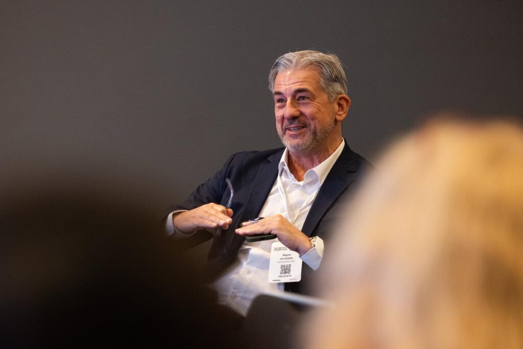 Miguel Oliveira taking part in a professional discussion as a delegate at The MedTech Forum 2026 in Stockholm.
Image credit: [Confirm official archive attribution and any required credit line before publication.]
